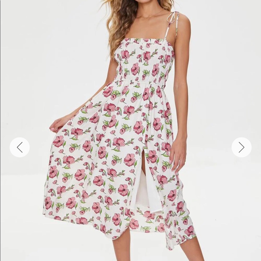 Pink/White floral dress